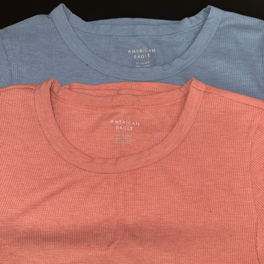 American Eagle Blue and Pink T-Shirts